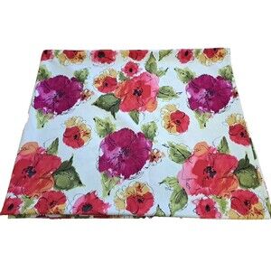 Watercolor Floral Tablecloth Food Network Oblong Pink Purple Long Cottage 100x60